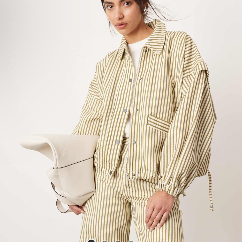 ASOS Striped Bomber Jacket